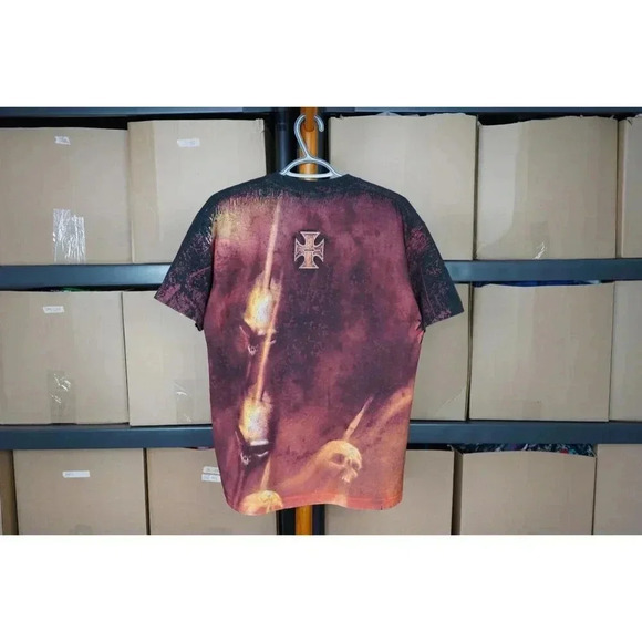 90s WWE Triple H Skull King M Vintage Wrestling Tshirt #382 - Picture 2 of 7